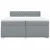 Vidaxl Box spring postelja z vzmetnico svetlo siva 200x200 cm blago