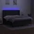 Vidaxl Box spring postelja z vzmetnico LED črna 160x200 cm blago