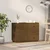 Vidaxl Komoda medeno rjava 100x40x75 cm trdna borovina