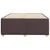 Vidaxl Posteljni okvir brez vzmetnice temno rjava 120x190 cm blago