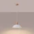 Sollux SL.1321 - Luster na sajli FANO 1xE27/15W/230V prečnika 34 cm bela