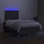 Vidaxl Box spring postelja z vzmetnico LED temno siva 120x200 cm blago