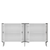 Hanah Home Konzola Arno KB150, 150x75x35 cm, Belo-srebrne boje