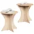 Kava Stol 2 pcs Prirodna Masivna borovina