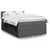 Vidaxl Box spring postelja z vzmetnico temno siva 140x200 cm blago