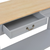 Konzolni stol sivi 110 x 35 x 80 cm drveni