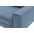 ATELIER DEL SOFA Sofa sa 3 sedišta Sparrow Extra 3 Ocean Blue Walnut