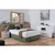 Carryhome POSTELJA Z VZMETNICO 120 cm  x 200 cm , tekstil zelena