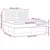 Vidaxl Box spring postelja z vzmetnico LED taupe 180x200 cm blago