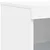 Komoda s LED svjetlima bijela 181,5x37x100 cm