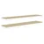 Plutajuće zidne police 2 kom hrast i bijele 90x23,5x3,8 cm MDF