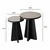 Hanah Home Set klub stolova Luna, 2 komada, Crni