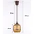 Brilagi - LED luster na sajli R GLASS 1xE27/60W/230V prečnik 14 cm braon/dimljeno braon