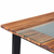 VIDAXL jedilna miza iz masivnega lesa akacije in stekla (180x90x75cm)