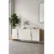 Hanah Home komoda Evva 150, 150 cm, hrast Sapphire / zlatna / bela