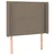 Vidaxl Box spring postelja z vzmetnico LED taupe 100x200 cm blago