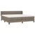 Vidaxl Box spring postelja z vzmetnico taupe 200x200 cm blago