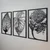 Wallity Zidna dekoracija Autumn - APT167MS, 45 x 70 cm, Crna