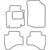 Textile car mats Citroen C1 2011-2014