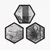 Wallity Uokvirena slika 6GEN639486382, 35x35 cm, 3 dijela