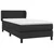 Vidaxl Box spring postelja z vzmetnico črna 90x200 cm umetno usnje