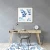 Decormat Podloga za stol Blue watercolor 140x100 cm 15 cm