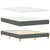 Vidaxl LED Box Spring Postelja Temno siva 140 x 200 cm blago