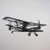 Atelier Del Sofa Zidna dekoracija Airplane-APT322MS, 39x74 cm, 1.5 mm, Crna