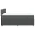 vidaXL vidaXL Box spring postelja z vzmetnico temno siva 140x200 cm blago, (21310137)
