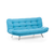 Atelier del Sofa Trosed na razvlačenje Misa 200x95x105cm Tirkizni