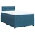 Vidaxl Box spring postelja z vzmetnico modra 120x200 cm žamet