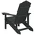 Vidaxl vidaXL Vrtni stol Adirondack, HDPE, antracit