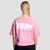 GymBeam Women‘s Girls Club Boxy T-shirt Pink