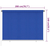 Vanjska roleta za zamračivanje 200 x 140 cm plava HDPE