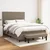 Vidaxl Box spring postelja z vzmetnico taupe 140x190 cm blago