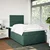 Vidaxl Box spring postelja z vzmetnico temno zelen 120x190 cm žamet
