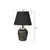 Opviq Stona lampa E27 Max 40W, Crno-Zlatna