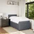Vidaxl Box spring postelja z vzmetnico temno siv 90x190 cm žamet