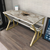 Hanah home Radni sto 120x72,8x60cm Belo-Zlatni