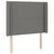 Vidaxl Box spring postelja z vzmetnico LED temno siva 90x190 cm blago
