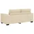 Vidaxl Dvosed kremne barve 180x77x82 cm blago