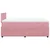 Vidaxl Box spring postelja z vzmetnico roza 120x200 cm žamet