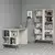 Hanah home Polica 120x78,8x60?cm Krem-Crna