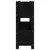 Sadilica crna 77x25x66 cm od masivne borovine