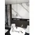 Luster na sajli COSMO 1xE14/10W/230V prečnik 14 cm crna/siva
