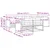 Set vanjskih sofa s jastukom 7 pcs Prirodna i svjetlosiva