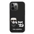 Maska Karl Lagerfeld Silicone Case Karl&Choupette za iPhone 13 Pro, Crna