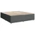 vidaXL Postelja boxspring z vzmetnico Temno siva 180 x 200 cm Blago