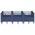 Vrtna sadilica s klinovima plava siva 123,5x43,5x43,5 cm PP