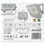 LED reflektor ZS2214W Glaro 10W 1000lm 4000K NW beli Emos